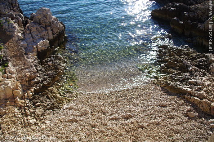 Strand Istrien Ravni versteckte Bucht
