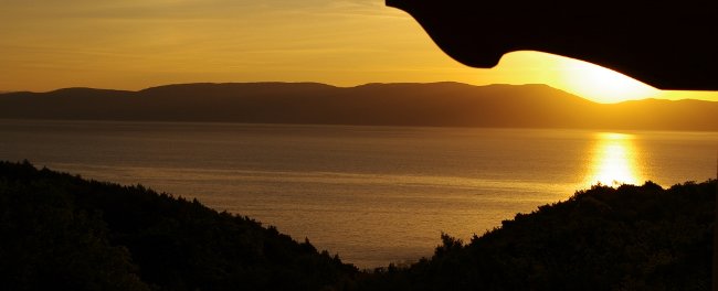 Sonnenaufgang in Istrien